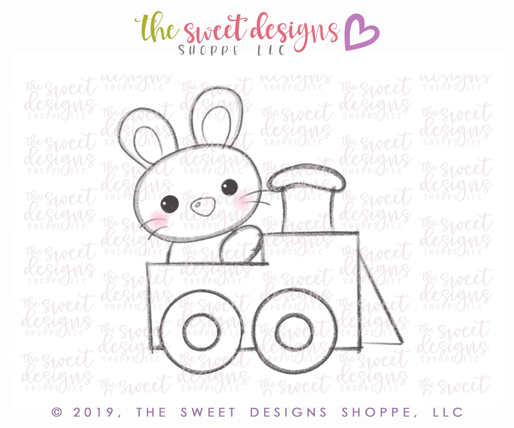 Cookie Cutters - Bunny in Engine - Cookie Cutter - Sweet Designs Shoppe - - 2019, ALL, Animal, Cookie Cutter, Easter, Easter / Spring, Miscellaneous, Promocode, Spring