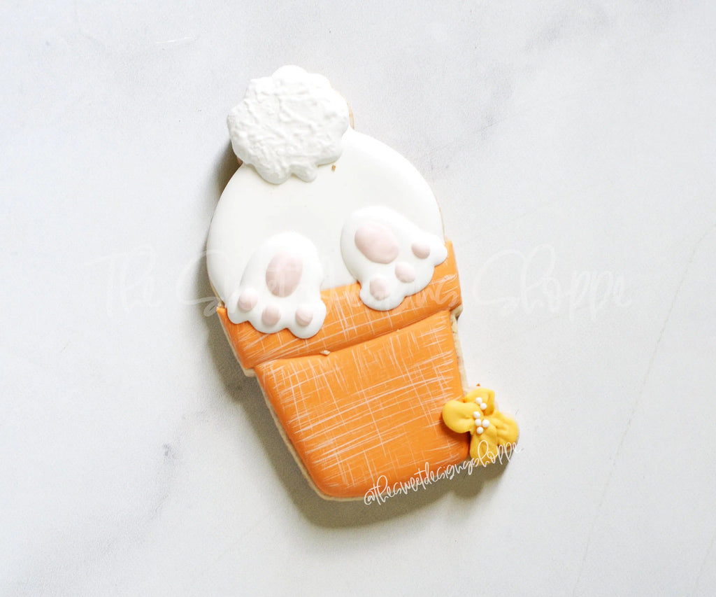 Cookie Cutters - Bunny in Pot 2021- Cookie Cutter - The Sweet Designs Shoppe - TSDS - - ALL,Animal,Animals,Animals and Insects,Cookie Cutter,easter,Easter / Spring,Nature,Promocode
