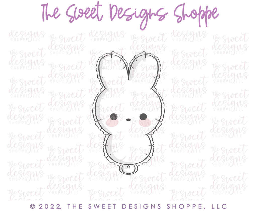Cookie Cutters - Bunny Marshmallow Balloon - Cookie Cutter - Sweet Designs Shoppe - - ALL, Animal, Animals, Animals and Insects, Cookie Cutter, easter, Easter / Spring, peep, peeps, Promocode
