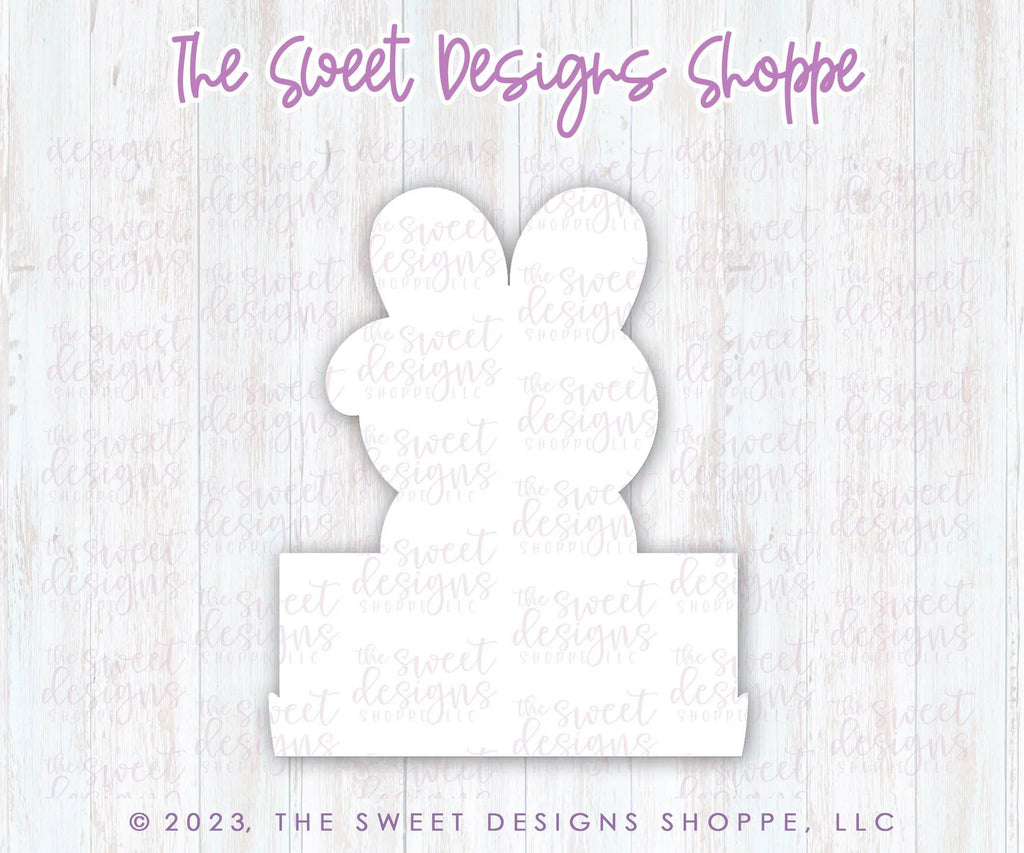 Cookie Cutters - Bunny Marshmallow with Bow Plaque - Cookie Cutter - The Sweet Designs Shoppe - TSDS - - ALL,Animal,animal plaque,Animals,Animals and Insects,Bunny,Cookie Cutter,Easter,Easter / Spring,Plaque,Plaques,Promocode