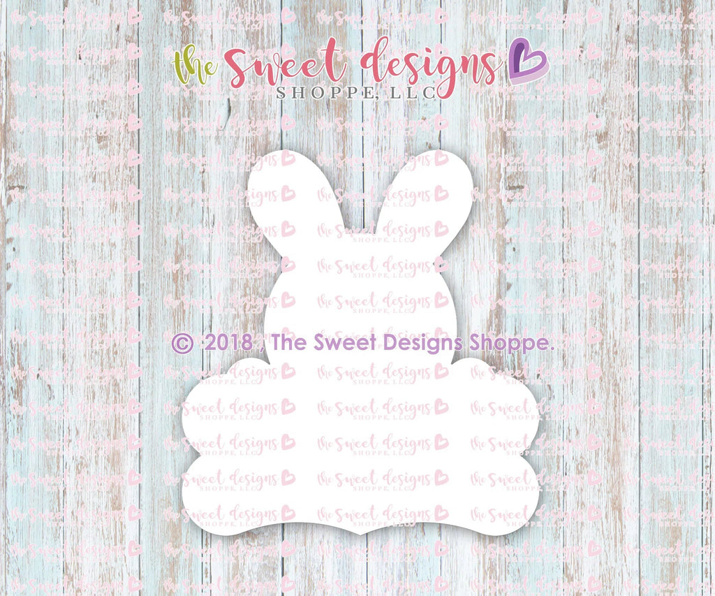 Cookie Cutters - Bunny Plaque 2018 - Cookie Cutter - Sweet Designs Shoppe - - ALL, Animals, Cookie Cutter, Easter / Spring, Personalized, Plaque, Promocode