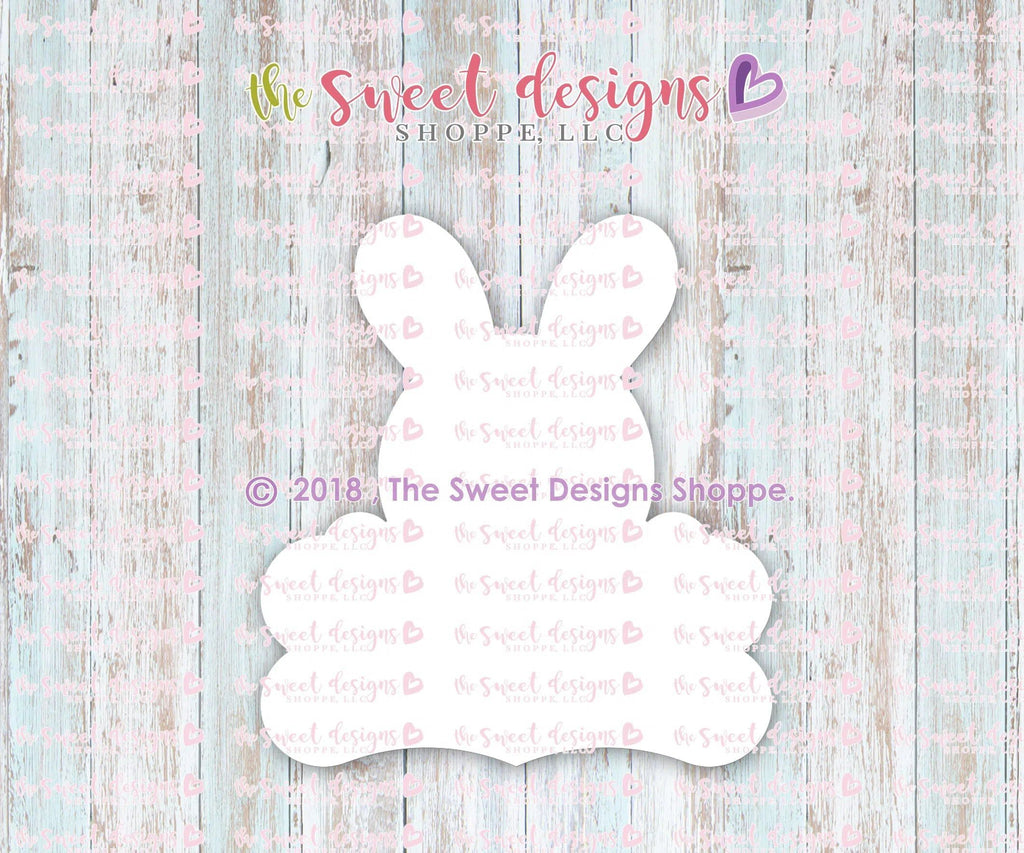 Cookie Cutters - Bunny Plaque 2018 - Cookie Cutter - The Sweet Designs Shoppe - - ALL, Animals, Cookie Cutter, Easter / Spring, Personalized, Plaque, Promocode