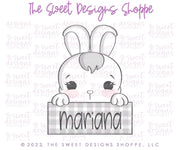 Cookie Cutters - Bunny Plaque LM - Cookie Cutter - The Sweet Designs Shoppe - TSDS - - ALL,Animal,animal plaque,Animals,Animals and Insects,Bunny,bunnypeep,Cookie Cutter,Easter,Easter / Spring,Lady Milk Stache,Lady MilkStache,LadyMilkStache,Plaque,Plaques,Promocode,STL