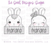 Cookie Cutters - Bunny Plaques by Lady Milkstache Set - Set of 2 - Cookie Cutters - The Sweet Designs Shoppe - TSDS - - ALL,bunny,Cookie Cutter,Easter,Easter / Spring,Lady Milk Stache,Lady MilkStache,LadyMilkStache,Mini Sets,Promocode,regular sets,set