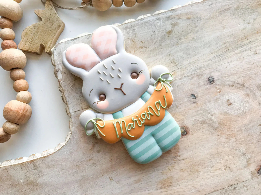 Cookie Cutters - Bunny with Bunting - Cookie Cutter - Sweet Designs Shoppe - - ALL, Animal, Animals, Animals and Insects, Cookie Cutter, easter, Easter / Spring, Promocode