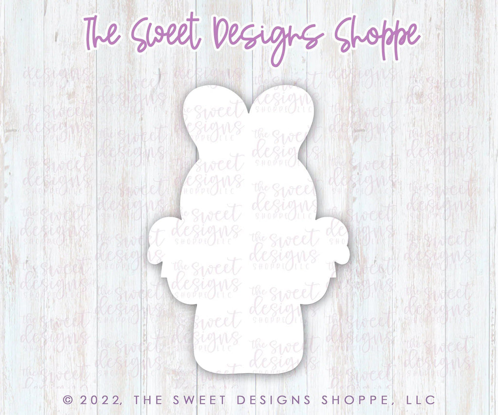 Cookie Cutters - Bunny with Bunting - Cookie Cutter - The Sweet Designs Shoppe - TSDS - - ALL,Animal,Animals,Animals and Insects,Cookie Cutter,easter,Easter / Spring,Promocode