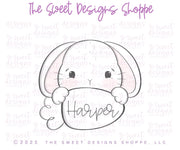 Cookie Cutters - Bunny with Carrot Plaque - Cookie Cutter - The Sweet Designs Shoppe - TSDS - - ALL,Animal,Animals,Animals and Insects,basket,Bunny plaque,bunny with carrot plaque,Cookie Cutter,Easter,Easter / Spring,easter basket,Nature,Nest,Promocode,STL