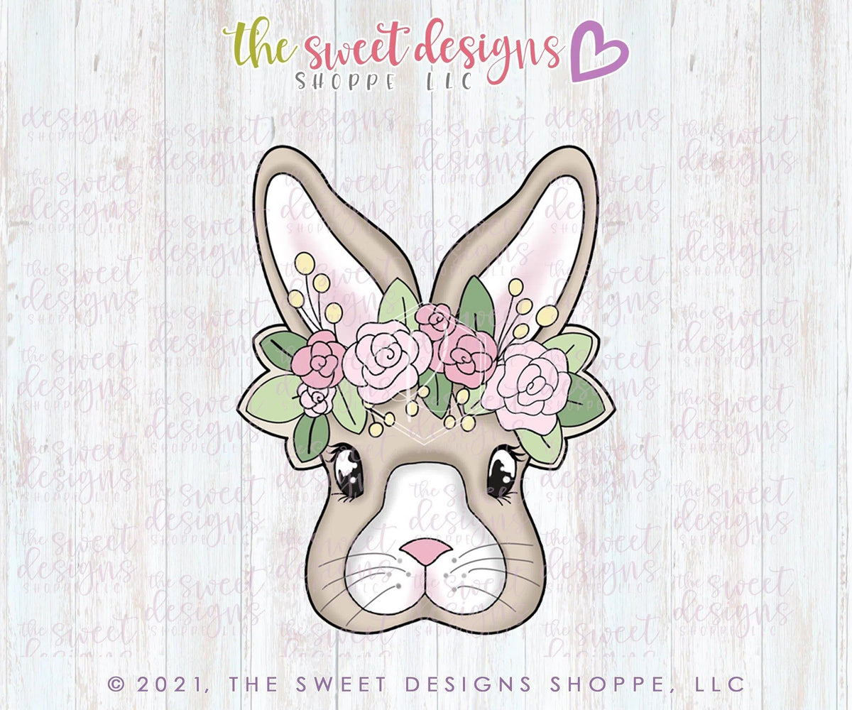 Cookie Cutters - Bunny with Crown - Cookie Cutter - The Sweet Designs Shoppe - TSDS - - ALL,Andi Kirkegaard,Animal,Animals,Animals and Insects,Cookie Cutter,easter,Easter / Spring,Kirkie,online,online class,Promocode,STL