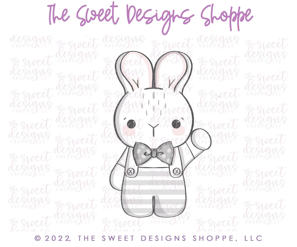 Cookie Cutters - Bunny with Hand Up - Cookie Cutter - The Sweet Designs Shoppe - TSDS - - ALL,Animal,Animals,Animals and Insects,Bunny,Cookie Cutter,easter,Easter / Spring,Promocode