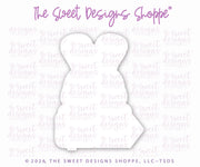 Cookie Cutters - Bunny with Pencil - Cookie Cutter - The Sweet Designs Shoppe - TSDS - - ALL,Animal,Animals,Animals and Insects,Baby / Kids,back to school,Cookie Cutter,Easter,Easter / Spring,kids,Kids / Fantasy,Promocode,School,School / Graduation,STL