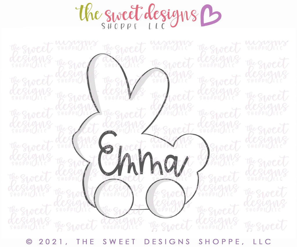 Cookie Cutters - Bunny with Wheels - Cookie Cutter - The Sweet Designs Shoppe - TSDS - - ALL,Animal,Animals,Animals and Insects,Cookie Cutter,easter,Easter / Spring,kids,Kids / Fantasy,Promocode