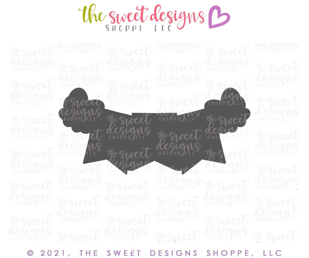 Cookie Cutters - Bunting (three spaces) V2 - Cookie Cutter - The Sweet Designs Shoppe - TSDS - - 4th,4th July,4th of July,ALL,Bunting,Cookie Cutter,cookie cutters,Customize,fourth of July,Independence,Patriotic,Plaque,Promocode,USA