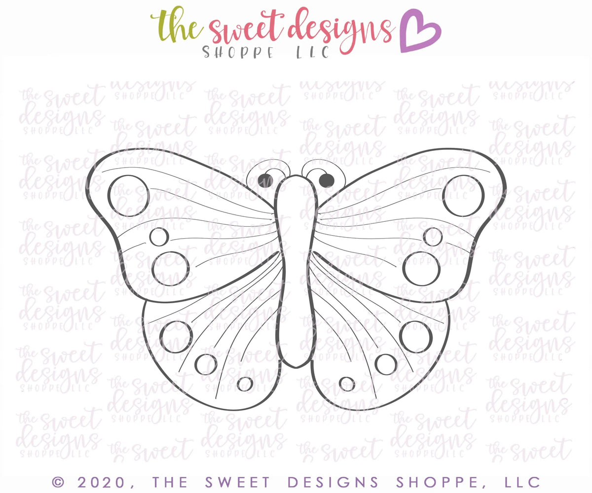 Cookie Cutters - Butterfly A - Cookie Cutter - The Sweet Designs Shoppe - TSDS - - ALL,Animal,Animals,Animals and Insects,Cookie Cutter,Easter,Easter / Spring,insect,Insects,MOM,mother,mothers DAY,Nature,Promocode,Spring,STL,Summer