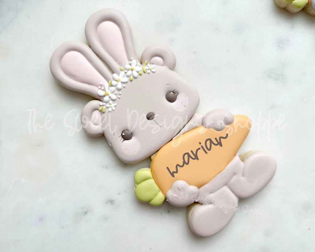 Cookie Cutters - BYO Bear with Bunny Ears and Carrot - Set of 2 - Cookie Cutters - The Sweet Designs Shoppe - - ALL, Animal, Animals, Animals and Insects, bunny, Cookie Cutter, Easter, Easter / Spring, Mini Sets, Promocode, regular sets, set