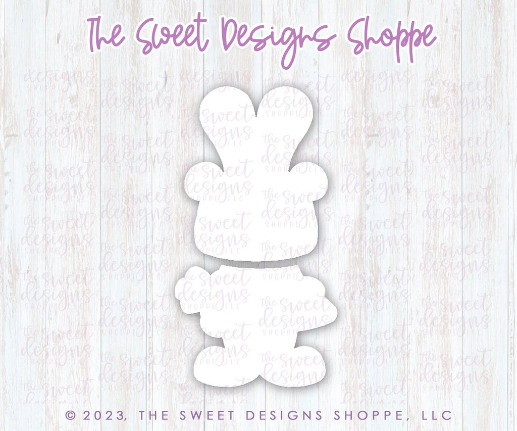 Cookie Cutters - BYO Bear with Bunny Ears and Carrot - Set of 2 - Cookie Cutters - The Sweet Designs Shoppe - TSDS - - ALL,Animal,Animals,Animals and Insects,bunny,Cookie Cutter,Easter,Easter / Spring,Mini Sets,Promocode,regular sets,set