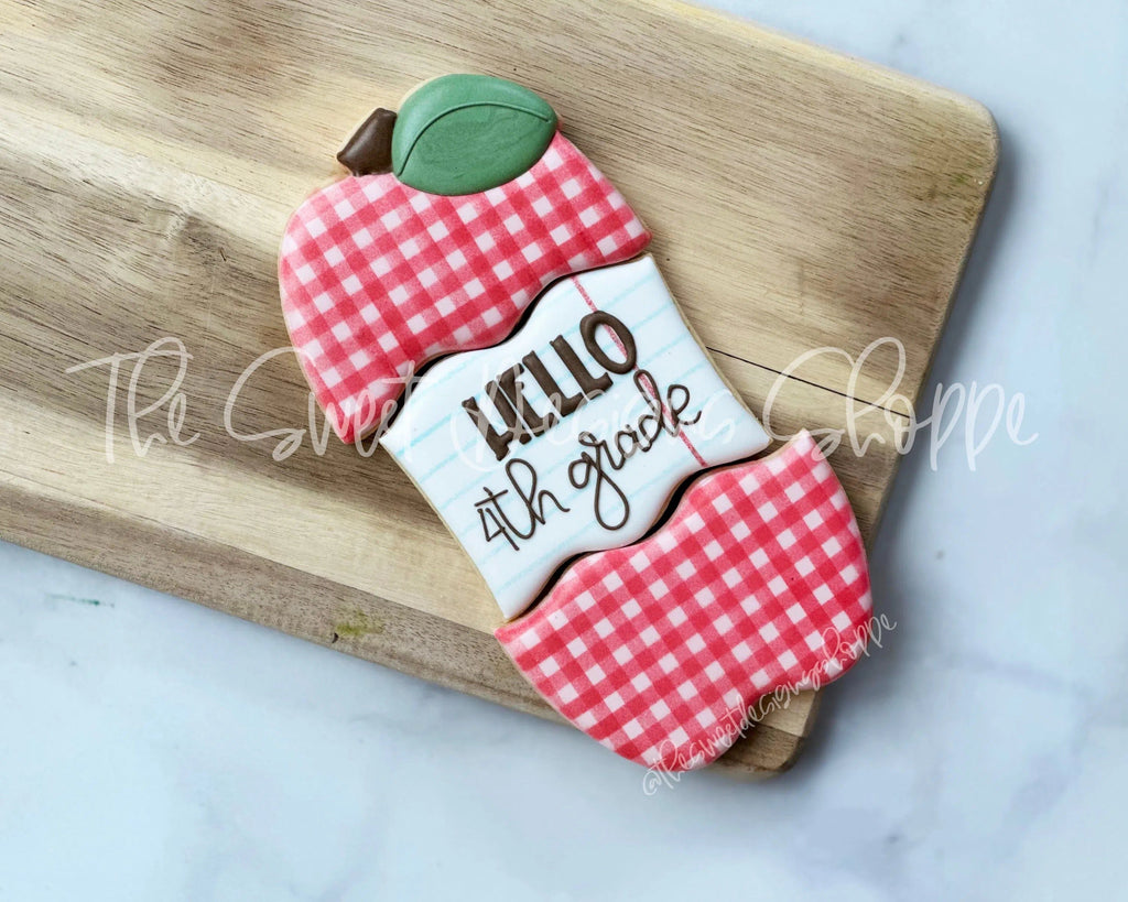 Cookie Cutters - BYO Bitten Apple Cookie Cutters Set - Set of 3 - Cookie Cutters - The Sweet Designs Shoppe - TSDS - - ALL,back to school,Cookie Cutter,Food,Food and Beverage,Food beverages,Plaque,Plaques,PLAQUES HANDLETTERING,Promocode,regular sets,School,School / Graduation,School Bus,school supplies,Set,sets,STL,Teacher,Teacher Appreciation