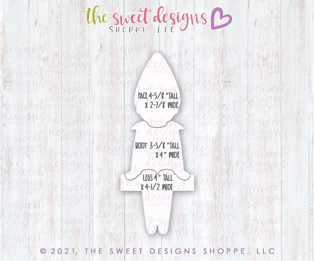 Cookie Cutters - BYO Boy Elf - Set of 3 - Cookie Cutters - The Sweet Designs Shoppe - TSDS - - ALL,Christmas,Christmas / Winter,Christmas Cookies,Cookie Cutter,Promocode,regular sets,Set,sets,STL