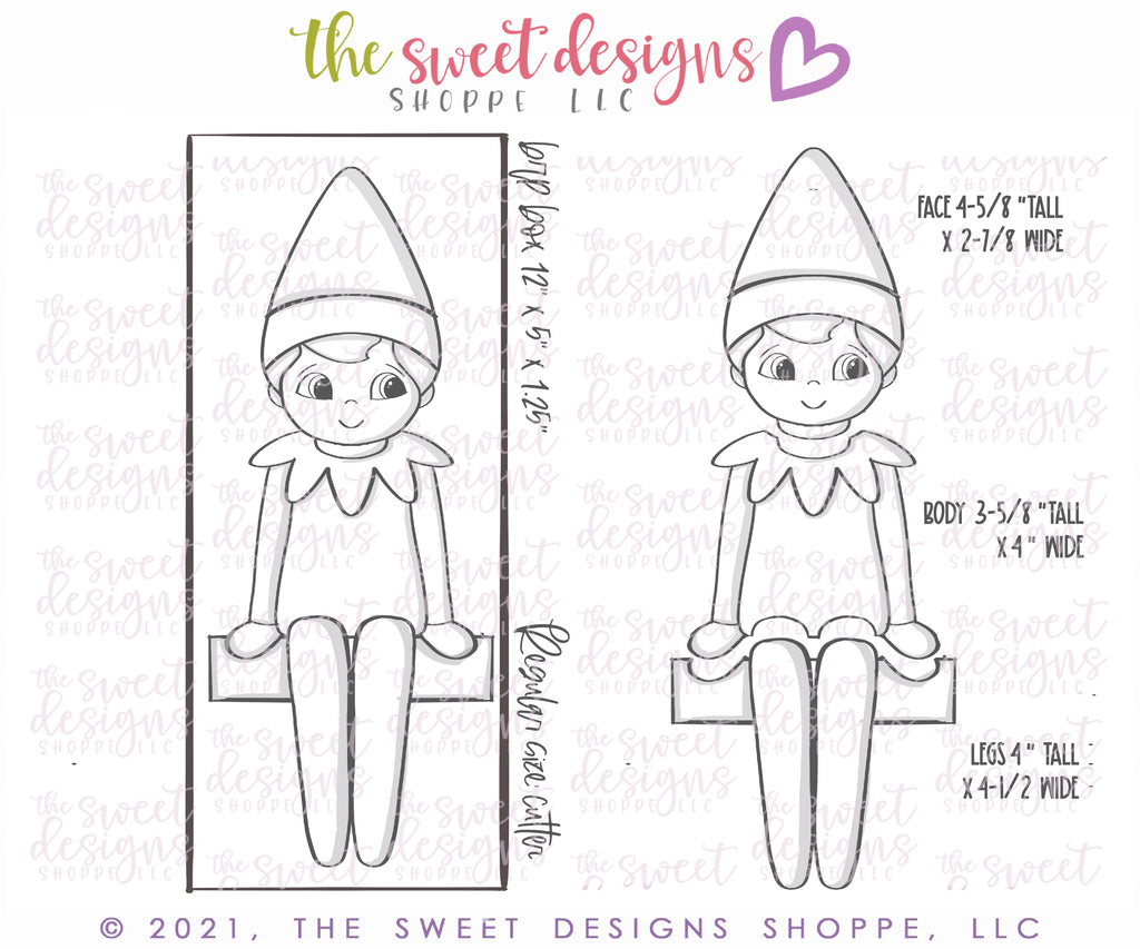 Cookie Cutters - BYO Boy Elf - Set of 3 - Cookie Cutters - The Sweet Designs Shoppe - TSDS - - ALL,Christmas,Christmas / Winter,Christmas Cookies,Cookie Cutter,Promocode,regular sets,Set,sets,STL