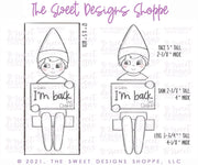 Cookie Cutters - BYO Boy Elf with Plaque - Set of 3 - Cookie Cutters - The Sweet Designs Shoppe - TSDS - - ALL,Christmas,Christmas / Winter,Christmas Cookies,Cookie Cutter,Promocode,R,regular sets,Set,sets,STL