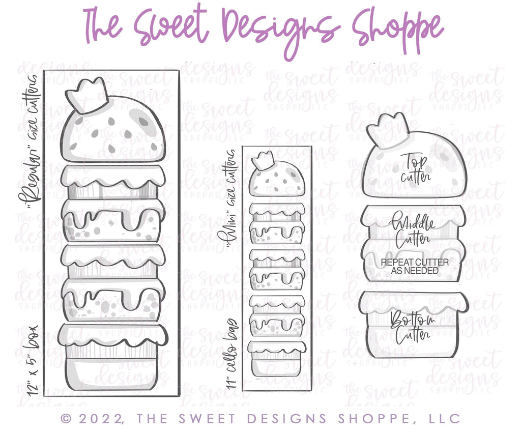 Cookie Cutters - BYO Burger for Daddy - Set of 3 - Cookie Cutters - The Sweet Designs Shoppe - TSDS - - 4th,4th July,4th of July,ALL,Cookie Cutter,dad,Father,father's day,Food,Food and Beverage,Food beverages,grandfather,Patriotic,Promocode,regular sets,Set,sets,STL,USA