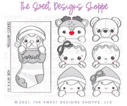 Cookie Cutters - BYO Christmas Characters Two Piece Set - Set of 11 - Cookie Cutter - The Sweet Designs Shoppe - TSDS - - ALL,Bear,Bear Two Piece Stocking Set,Bottom Coffee Paper Cup Cutter,Bottom Gift Cutter,Bottom Mug Cutter,Christmas,Christmas / Winter,Christmas Cookies,Coffeepapercup020,Cookie Cutter,Elf Boy & Elf Girl Two Piece Stocking Set,Gift016,Ginger bread,Gingerboy,Gingerboy Two Piece Stocking Set,Gingerbread,Gingergirl,Gingergirl Two Piece Stocking Set,mug,Mug023,mugs,Promocode,regular sets,Rud