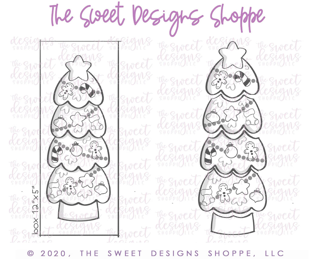 Cookie Cutters - BYO Christmas Tree Set - Cookie Cutters - The Sweet Designs Shoppe - TSDS - - ALL,Build your own,Christmas,Christmas / Winter,ChristmasTop15,Cookie Cutter,Promocode,regular sets,set,sets,STL