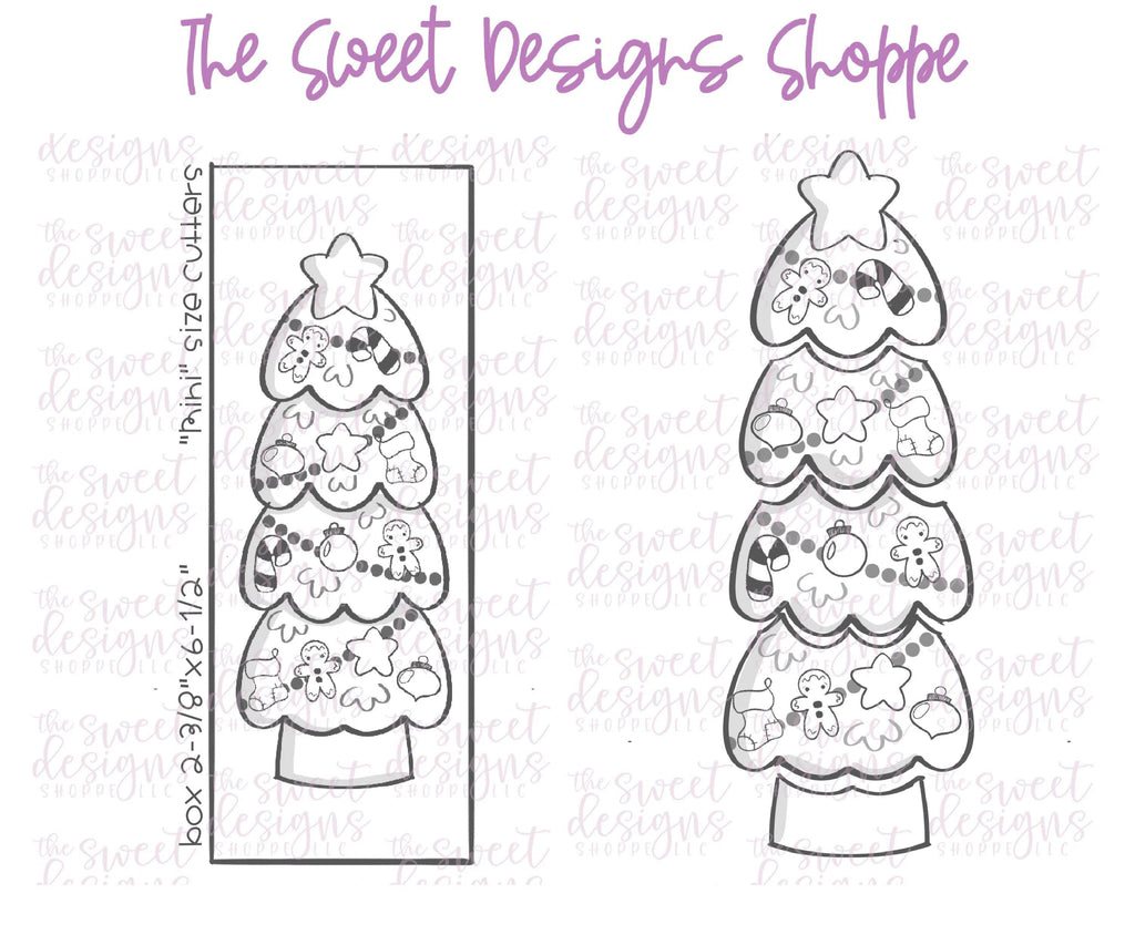 Cookie Cutters - BYO Christmas Tree Set - Cookie Cutters - The Sweet Designs Shoppe - TSDS - - ALL,Build your own,Christmas,Christmas / Winter,ChristmasTop15,Cookie Cutter,Promocode,regular sets,set,sets,STL