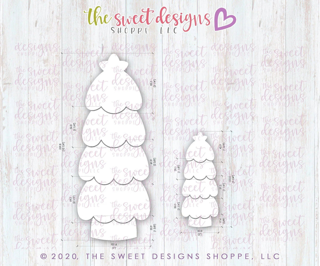 Cookie Cutters - BYO Christmas Tree Set - Cookie Cutters - The Sweet Designs Shoppe - TSDS - - ALL,Build your own,Christmas,Christmas / Winter,ChristmasTop15,Cookie Cutter,Promocode,regular sets,set,sets,STL