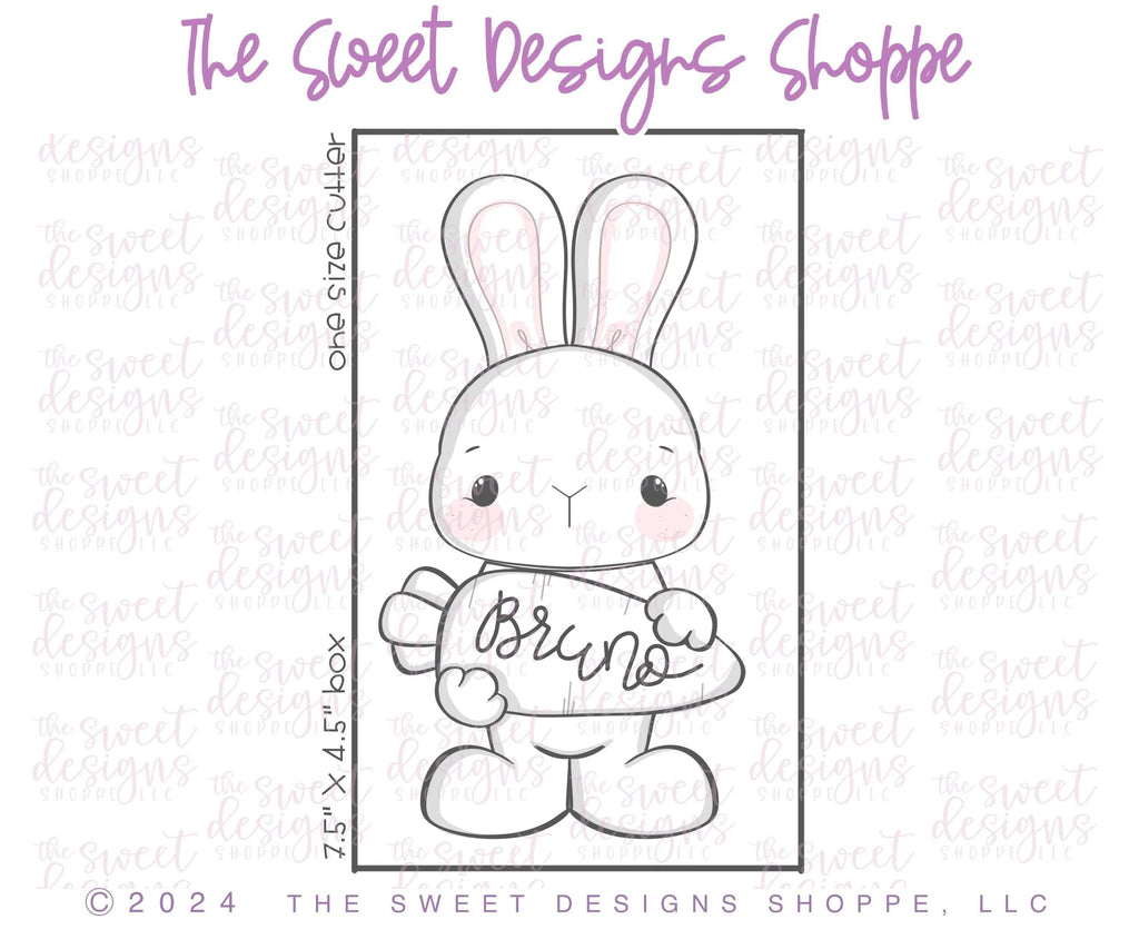 Cookie Cutters - BYO Cute Bunny with Carrot - Set of 2 - Cookie Cutters - The Sweet Designs Shoppe - TSDS - - ALL,Animal,Animals,Animals and Insects,bunny,Cookie Cutter,Easter,Easter / Spring,Mini Sets,Promocode,regular sets,set,STL