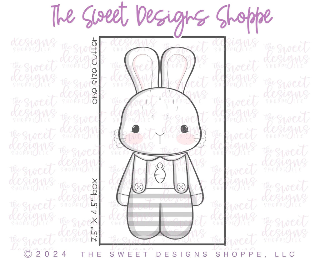 Cookie Cutters - BYO Cute Dressed Bunny - Set of 2 - Cookie Cutters - The Sweet Designs Shoppe - TSDS - - ALL,Animal,Animals,Animals and Insects,bunny,Cookie Cutter,Easter,Easter / Spring,Mini Sets,Promocode,regular sets,set