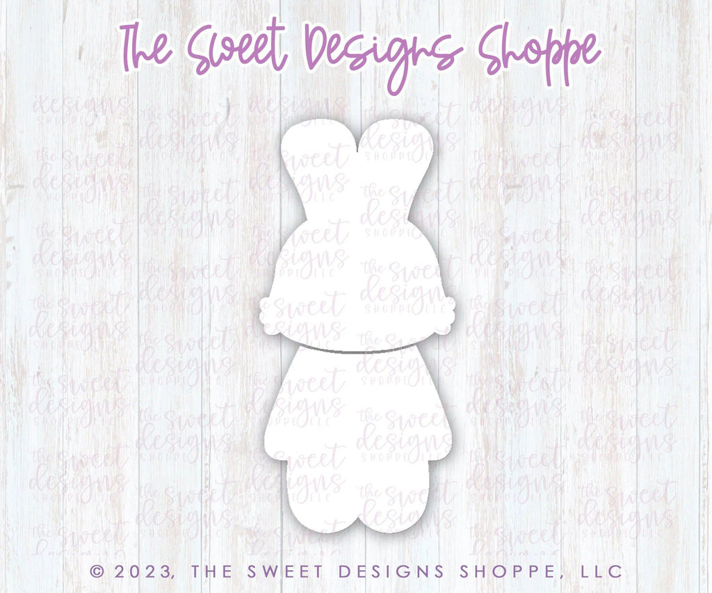 Cookie Cutters - BYO Cute Dressed Bunny - Set of 2 - Cookie Cutters - The Sweet Designs Shoppe - TSDS - - ALL,Animal,Animals,Animals and Insects,bunny,Cookie Cutter,Easter,Easter / Spring,Mini Sets,Promocode,regular sets,set