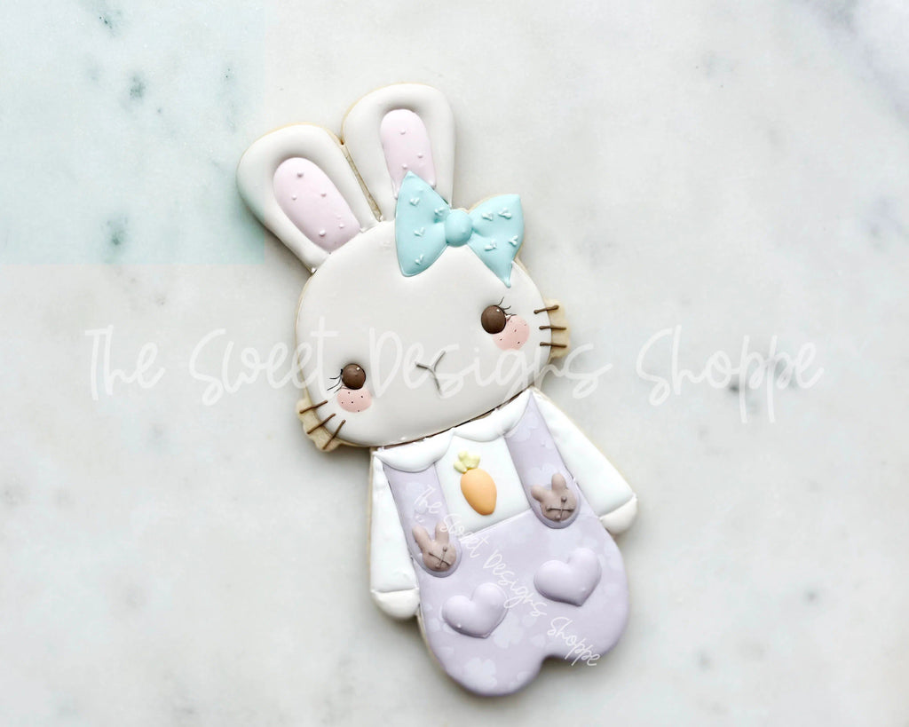 Cookie Cutters - BYO Cute Dressed Girl Bunny - Set of 2 - Cookie Cutters - The Sweet Designs Shoppe - TSDS - - ALL,Animal,Animals,Animals and Insects,bunny,Cookie Cutter,Easter,Easter / Spring,Mini Sets,Promocode,regular sets,set