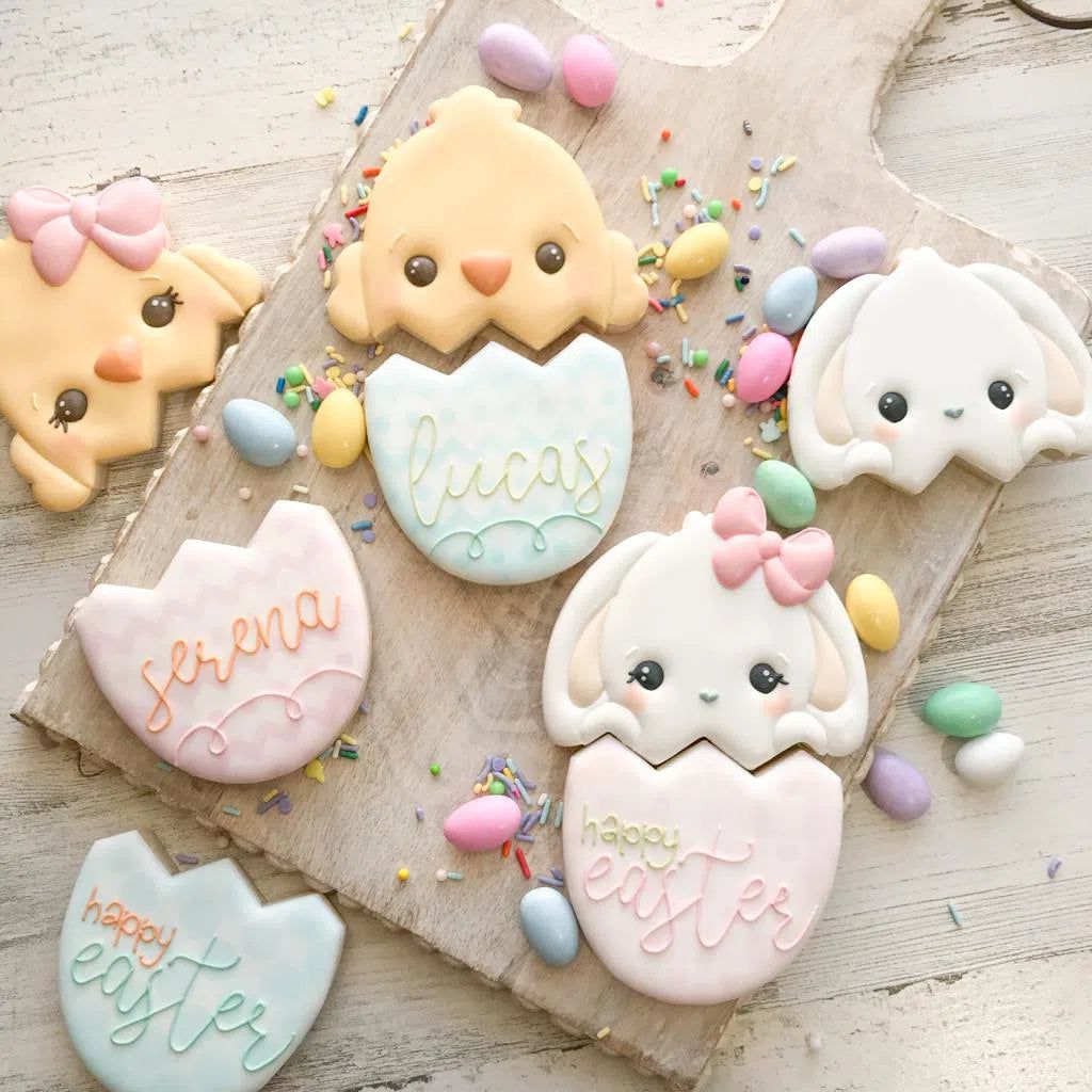 Cookie Cutters - BYO Easter Bunny Eggs and Chick Eggs Set - Cookie Cutters - The Sweet Designs Shoppe - - ALL, Animal, Animals, Animals and Insects, Build your own, Cookie Cutter, Easter, Easter / Spring, Promocode, regular sets, set, sets