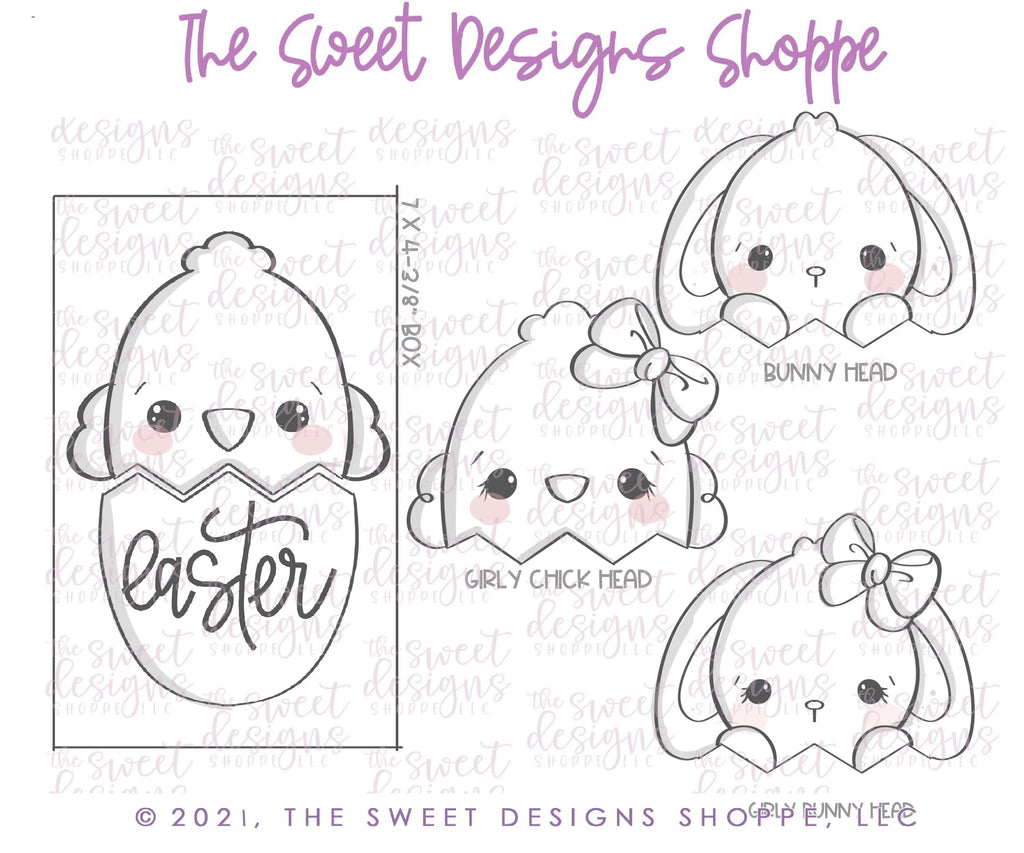 Cookie Cutters - BYO Easter Bunny Eggs and Chick Eggs Set - Cookie Cutters - The Sweet Designs Shoppe - TSDS - - ALL,Animal,Animals,Animals and Insects,Build your own,Cookie Cutter,Easter,Easter / Spring,Promocode,regular sets,set,sets