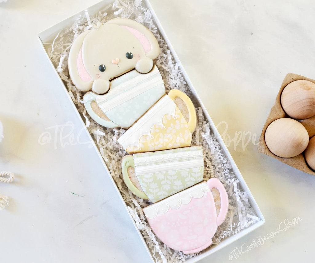 Cookie Cutters - BYO Easter Bunny in Cups Set - Cookie Cutters - The Sweet Designs Shoppe - TSDS - - ALL,Animal,Animals,Animals and Insects,Build your own,Cookie Cutter,Easter,Easter / Spring,Promocode,regular sets,set,sets