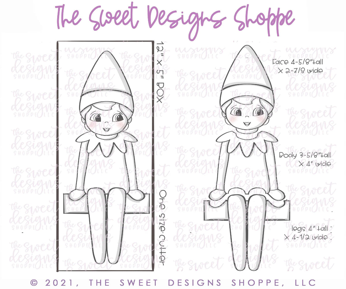 Cookie Cutters - BYO Girl Elf - Set of 3 - Cookie Cutters - The Sweet Designs Shoppe - TSDS - - ALL,Christmas,Christmas / Winter,Christmas Cookies,Cookie Cutter,Promocode,regular sets,Set,sets,STL