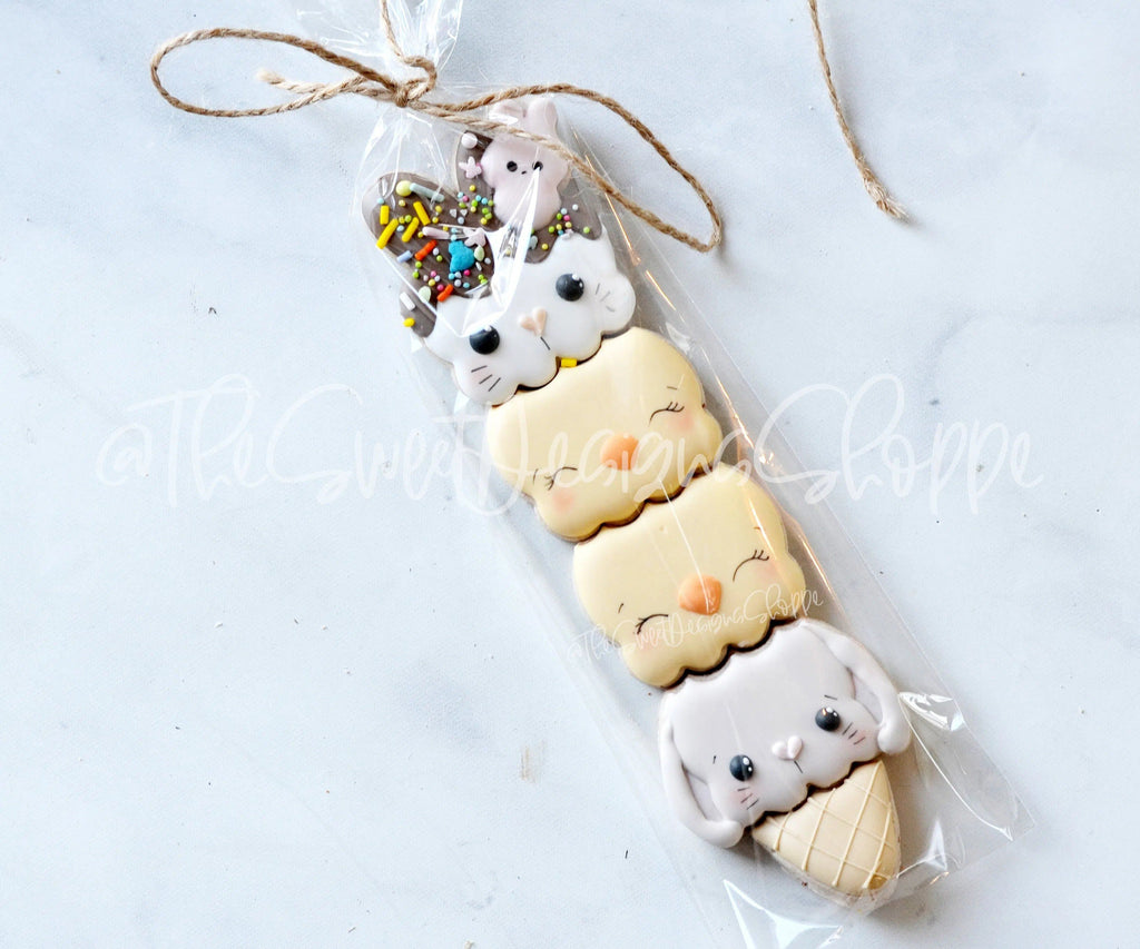 Cookie Cutters - BYO Ice Cream Easter Set - Cookie Cutters - The Sweet Designs Shoppe - TSDS - - ALL,Animal,Animals,Animals and Insects,Build your own,cone,Cookie Cutter,Easter / Spring,icecream,Mini Set,Mini Sets,Promocode,regular sets,set,sets,Spring,STL