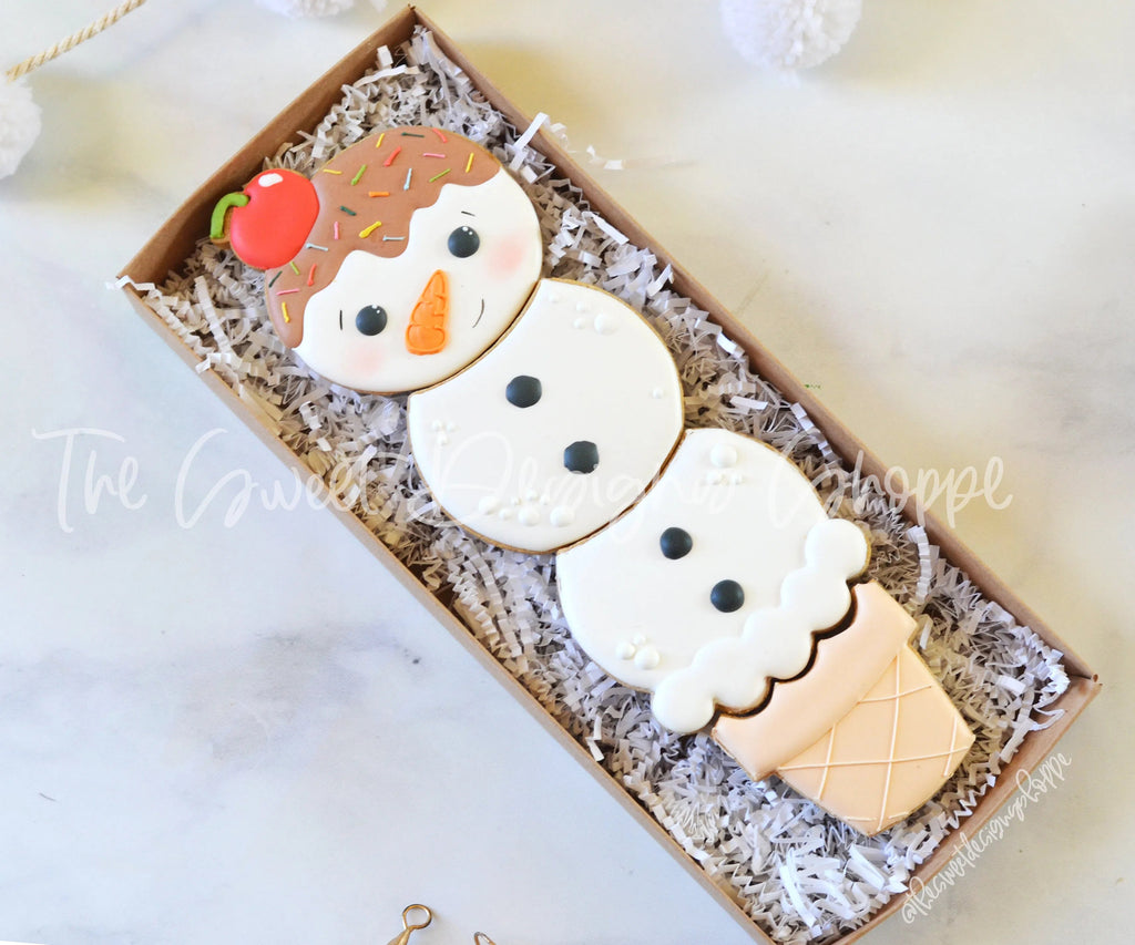Cookie Cutters - BYO Ice Cream Snowman Set - Cutters - Sweet Designs Shoppe - - 6b, 6bs, 6bscreations, ALL, Brittany Geil, Build your own, Christmas, Christmas / Winter, cone, Cookie Cutter, geil, icecream, Promocode, regular sets, set, sets