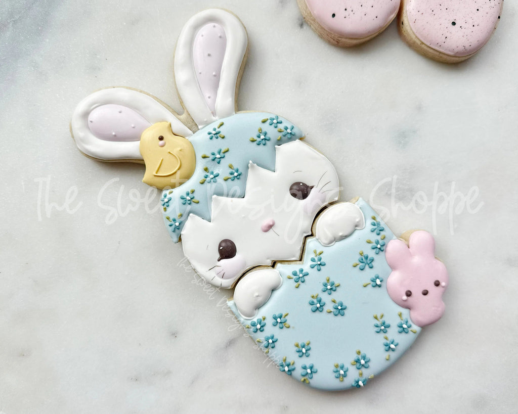 Cookie Cutters - BYO Marshmallow Bunny Set - Set of 2 - Cookie Cutters - Sweet Designs Shoppe - Set of 2 - (Assembled Size: 6-3/4" Tall x 3-1/4" Wide) - ALL, Animal, Animals, Animals and Insects, bunny, Cookie Cutter, Easter, Easter / Spring, Mini Sets, Promocode, regular sets, set