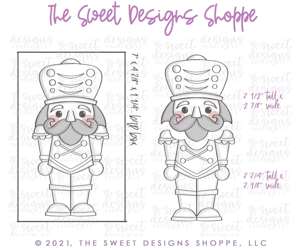 Cookie Cutters - BYO Nutcracker - Set of 2 - Cookie Cutters - The Sweet Designs Shoppe - TSDS - - ALL,Christmas,Christmas / Winter,Christmas Cookies,Cookie Cutter,Promocode,regular sets,Set,sets,STL