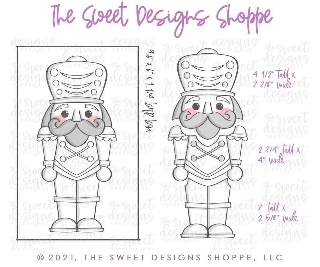Cookie Cutters - BYO Nutcracker - Set of 3 - Cookie Cutters - The Sweet Designs Shoppe - TSDS - - ALL,Christmas,Christmas / Winter,Christmas Cookies,Cookie Cutter,Promocode,regular sets,Set,sets,STL