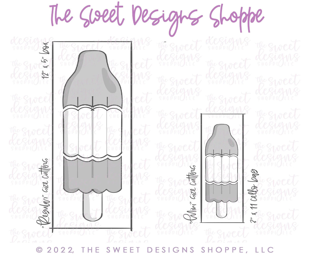 Cookie Cutters - BYO Popsicle - Set of 3 - Cookie Cutters - The Sweet Designs Shoppe - TSDS - - ALL,Birthday,Cookie Cutter,dad,dessert,Father,father's day,Food,Food and Beverage,Food beverages,grandfather,Promocode,regular sets,Set,sets,Summer,Sweet,Sweets