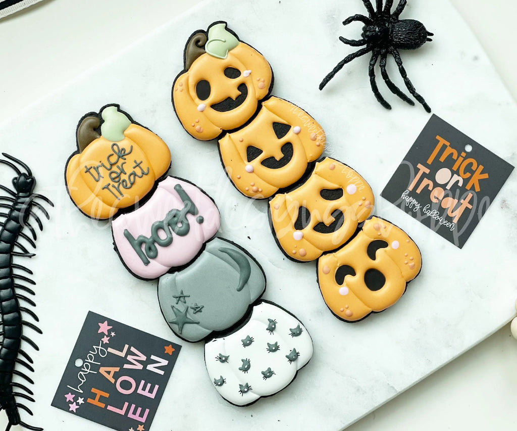 Cookie Cutters - BYO Pumpkin Tower - Set of 2 - Cookie Cutters - The Sweet Designs Shoppe - TSDS - - ALL,Build your own,Cookie Cutter,Fall Halloween,halloween,Halloween / Fall / Thanksgiving,Promocode,regular sets,set,sets,STL