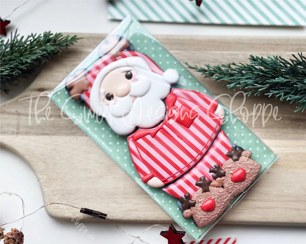 Cookie Cutters - BYO Santa in Pajama - Set of 3 - Cookie Cutters - The Sweet Designs Shoppe - TSDS - - ALL,Christmas,Christmas / Winter,Christmas Cookies,Cookie Cutter,Promocode,regular sets,Set,sets,STL