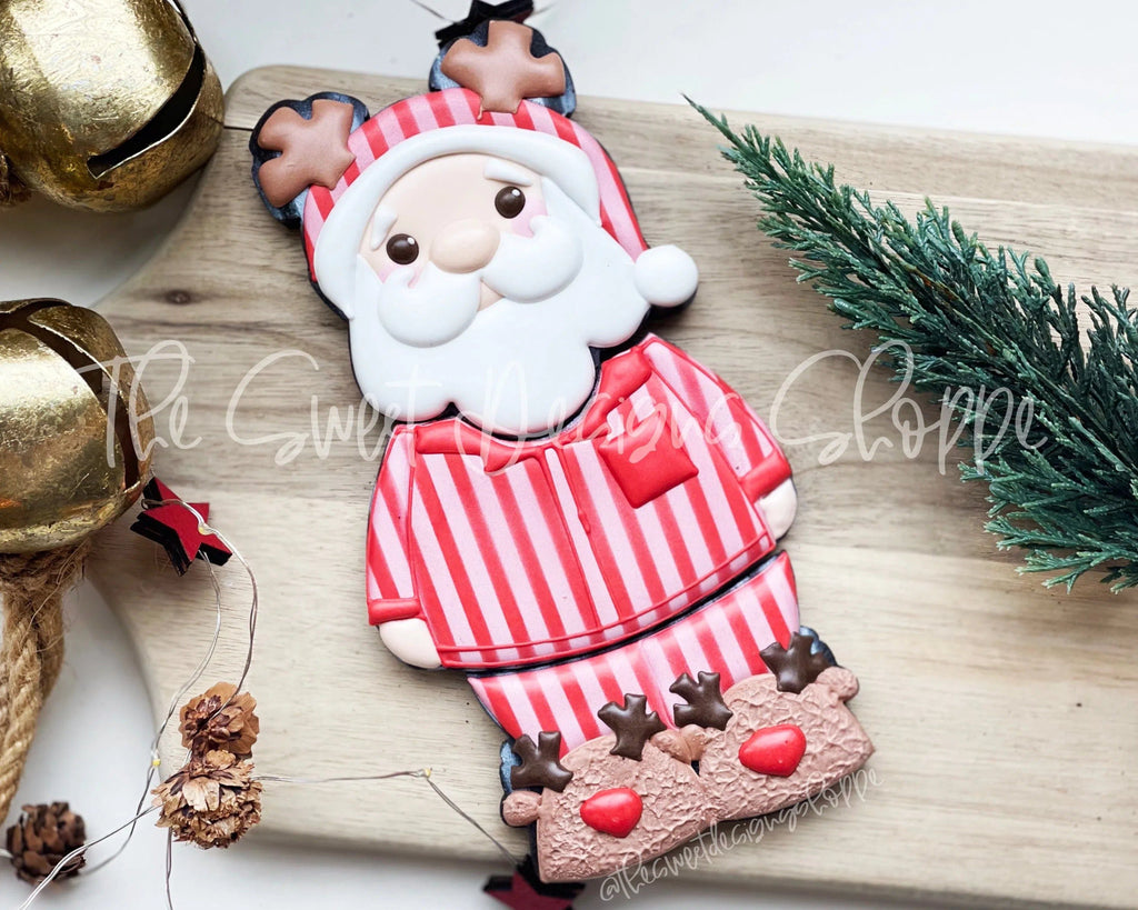 Cookie Cutters - BYO Santa in Pajama - Set of 3 - Cookie Cutters - The Sweet Designs Shoppe - TSDS - - ALL,Christmas,Christmas / Winter,Christmas Cookies,Cookie Cutter,Promocode,regular sets,Set,sets,STL