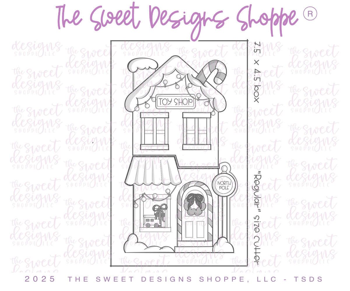 Cookie Cutters - BYO Santa's Workshop Cookie Cutter Set - Set of 2 - Cookie Cutters - The Sweet Designs Shoppe - TSDS - - ALL,Christmas,Christmas / Winter,Christmas Cookies,Cookie Cutter,Promocode,set,STL,toys