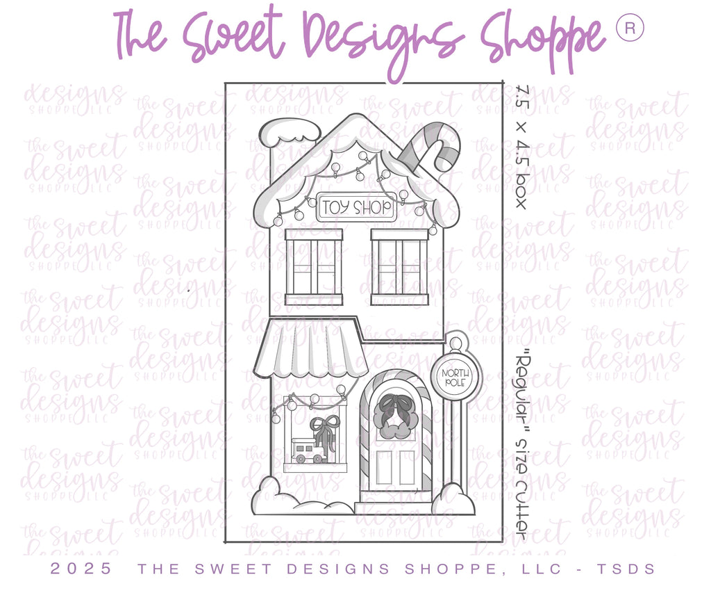 Cookie Cutters - BYO Santa's Workshop Cookie Cutter Set - Set of 2 - Cookie Cutters - The Sweet Designs Shoppe - TSDS - - ALL,Christmas,Christmas / Winter,Christmas Cookies,Cookie Cutter,new,Promocode,set,STL,toys