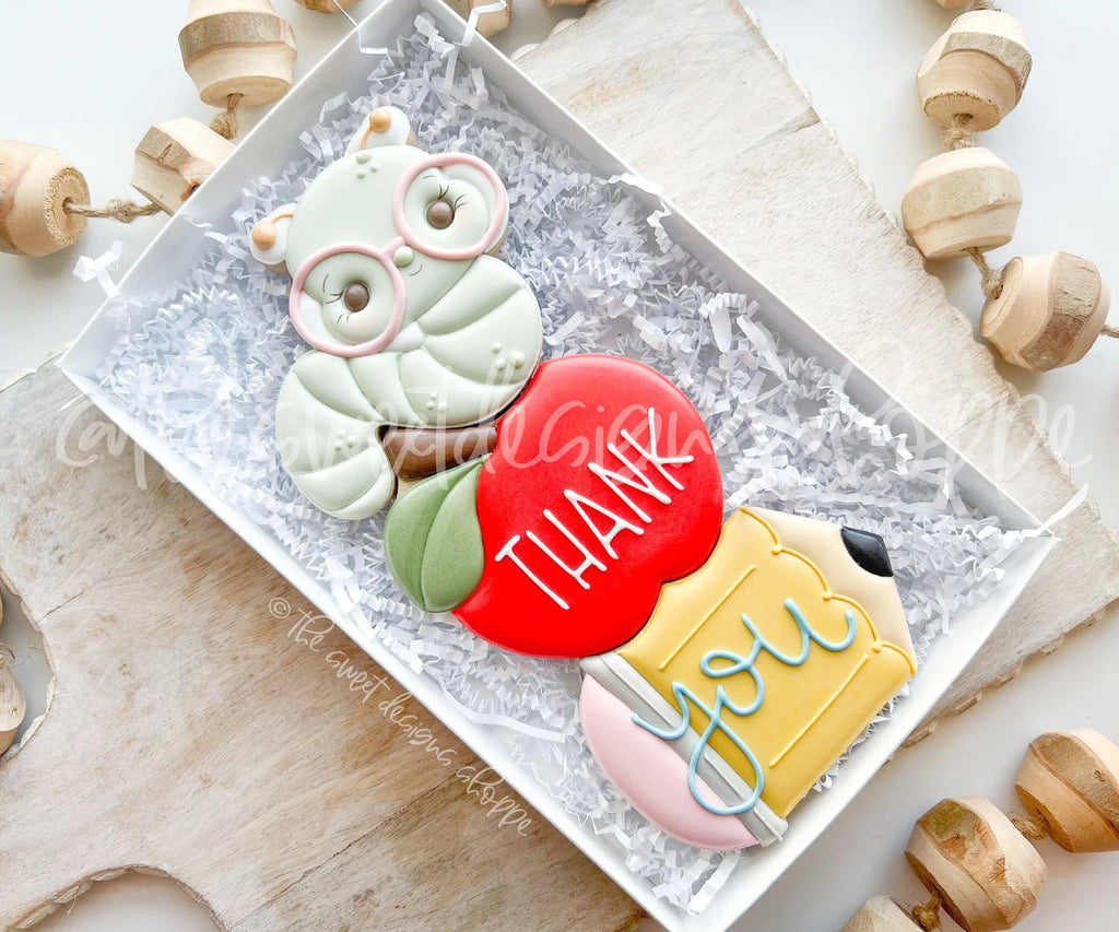 Cookie Cutters - BYO School Supplies Set - Set of 4 - Cookie Cutters - The Sweet Designs Shoppe - TSDS - - ALL,back to school,Build your own,Cookie Cutter,Grad,graduations,Promocode,regular sets,School,School / Graduation,school supplies,set,sets,STL,Teacher,Teacher Appreciation