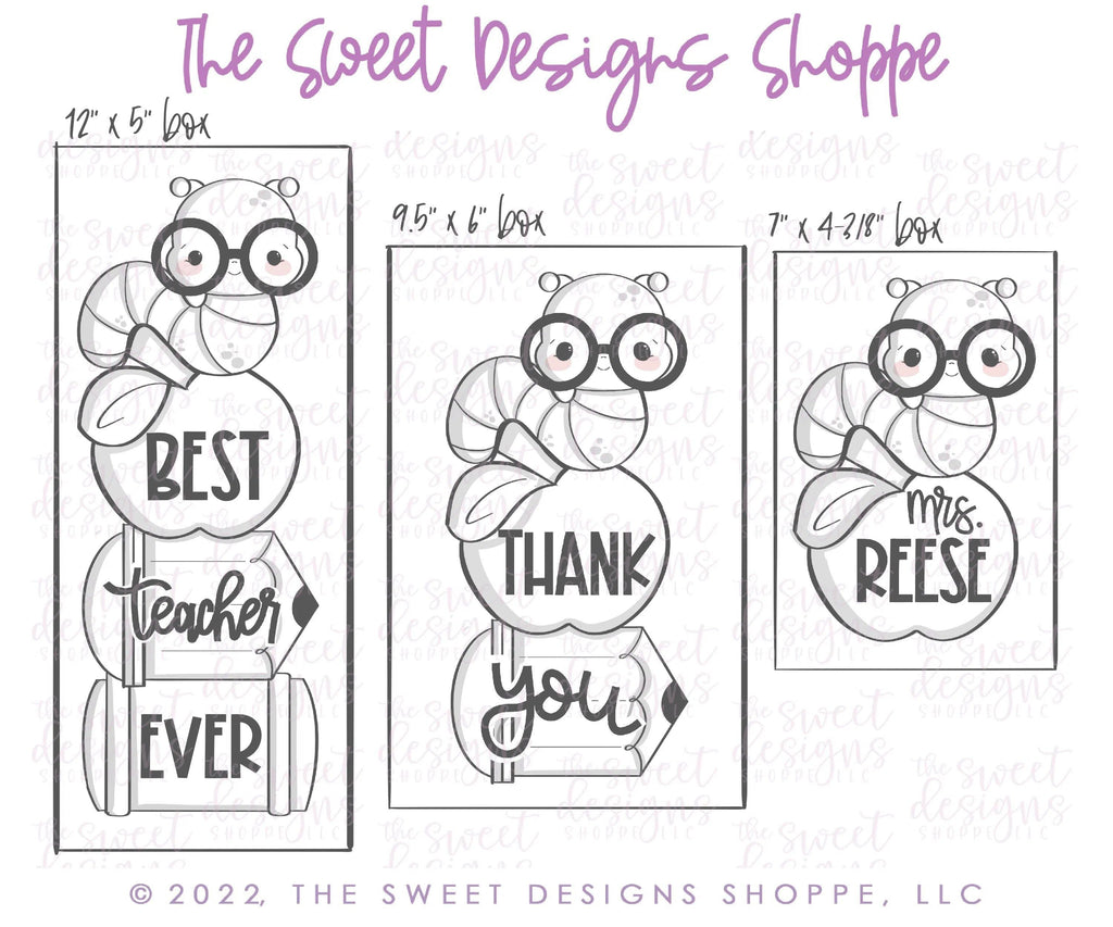 Cookie Cutters - BYO School Supplies Set - Set of 4 - Cookie Cutters - The Sweet Designs Shoppe - TSDS - - ALL,back to school,Build your own,Cookie Cutter,Grad,graduations,Promocode,regular sets,School,School / Graduation,school supplies,set,sets,STL,Teacher,Teacher Appreciation