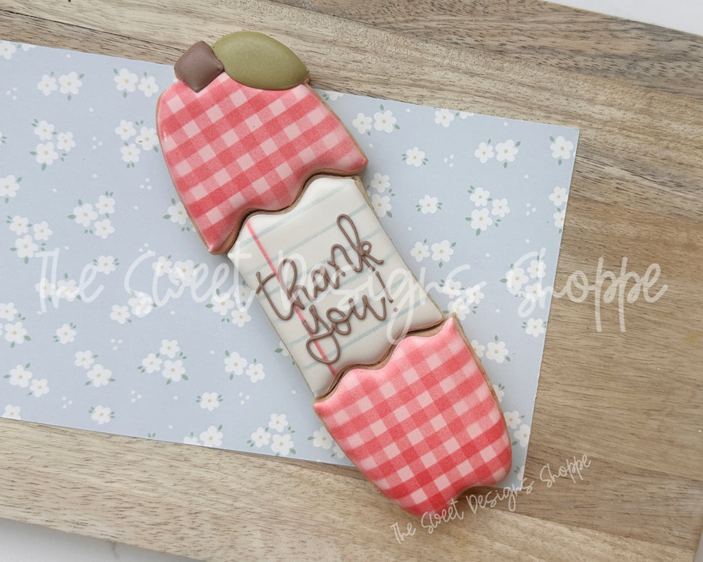 Cookie Cutters - BYO Skinny Bitten Apple Cookie Cutters Set - Set of 3 - Cookie Cutters - The Sweet Designs Shoppe - TSDS - - ALL,back to school,Cookie Cutter,Food,Food and Beverage,Food beverages,Plaque,Plaques,PLAQUES HANDLETTERING,Promocode,regular sets,School,School / Graduation,School Bus,school supplies,Set,sets,STL,Teacher,Teacher Appreciation